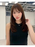 20代30代40代 大人可愛い 小顔カット ロングレイヤー