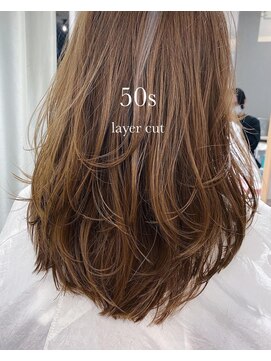 20代30代40代大人可愛い前髪あり顔周りカットレイヤーロング