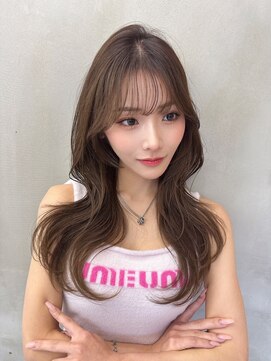 ロンドルーチェ 心斎橋(Lond luce) ダークアッシュ/ミディアムレイヤーカット［髪質改善/縮毛矯正］