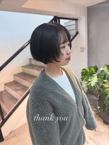 エムドットヘアーサロン(M. hair salon) 【栗本浩司】大人のショートボブ