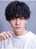 ニュアンスパーマ/波巻きツイストスパイラル/メンズカット[横浜]