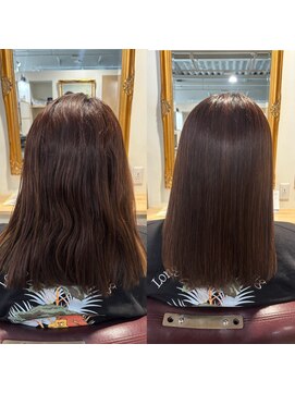 トムヘアーデザイン 楠葉店(TOM HAIR DESIGN) 艶髪/艶髪ストレート/髪質改善ストレート/縮毛矯正