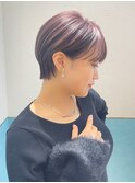 ハンサムショート/丸みショートボブ/20代30代40代50代/顔周り