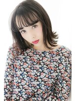 プライズ アイリス 池袋東口店(prize Iris)&nbsp;外ハネシースルーバング/オルチャンヘア【池袋・池袋東口店】