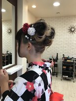 ヘアーガーデン ハッカドウ(hair garden 髪花堂) ショートボブupスタイル