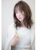ひし形レイヤー×透明感ベージュカラー 鶴川 美容室