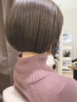 ネオリーブ チロル 横浜西口店(Neolive CiroL.)&nbsp;丸みボブ　ハイライト　クリアアッシュベージュ