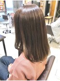 斜めバング/アシンメトリー/伸ばしかけ/大人/小顔/ふわミディ