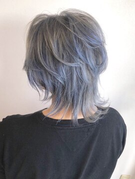 ヘアサロン セロ(Hair Salon SERO) 【SERO姫路】wカラー/シルバーグレー/ローライトブルー/ウルフ