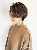 【morio 原宿】ハンサムショート 前髪なし ひし形髪型