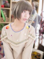カバーヘア イヴ 戸頭店(COVER HAIR EVE)&nbsp;外国人風ホワイティアッシュ小顔前下がりボブc5戸頭10代20代30代