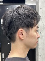 フイ 代々木(Hui)&nbsp;メンズ/アップバング/ツーブロックマッシュ/束感ショート波巻き