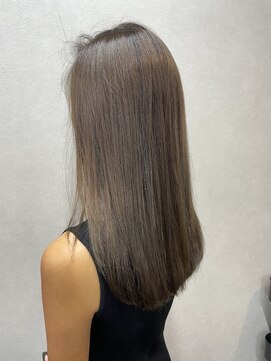 テーラヘアー 蘇我2号店(TELA HAIR) ブリーチ無しアッシュグレージュ 【TELAHAIR蘇我2号店】