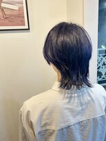 マリン(Marine)&nbsp;20代30代ダークパープルウルフカットメンズ