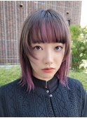 ボブ/インナーカラー/ラベンダーアッシュ/ウルフカット/air榊原