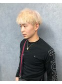 ホワイトミルクティー×ツイストパーマ