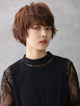 ヘアーカッティングガーデン ジャック モアザン 近鉄奈良店 ショートレイヤー[奈良/大和西大寺駅/白髪ぼかし]