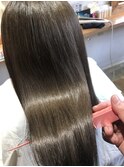 透明感カラー髪質改善