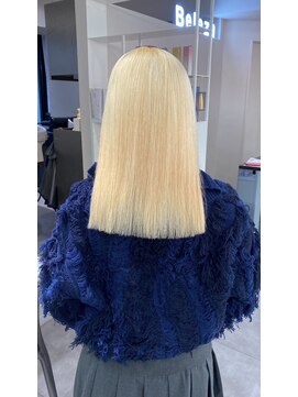 ベレーザ 渋谷(BELEZA) 6983韓国ブロンドハイライトグラデーション艶髪ハイトーンカラー