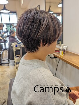 ヘアデザインアトリエ キャンプス(hair design atelier Camps) ナチュラルなツーブロックのショートスタイル