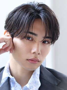 オーシャン トーキョー サニー(OCEAN TOKYO Sunny) ニュアンスパーマセンターパート毛流れマッシュパーマ韓国ヘア