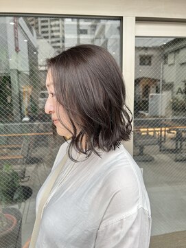 アドア 横浜(ADORE) 【ADORE 横浜】シアーグレージュ×ブリーチなし透明感カラー