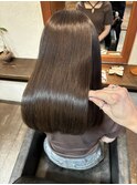 【お客様スタイル】艶感と低ダメージナチュラルカラー