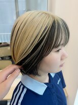 グーフィートーキョー 銀座(Goofy Tokyo)&nbsp;逆インナーカラー/アウターカラー/ボブ/抜きっぱなし風ベージュ