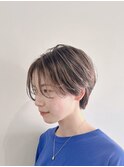 ショートカット×ひし形ショートボブ×前髪あり20代30代40代