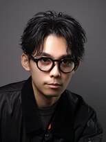 メンズサロン ゴールド 名古屋(GOALD) フェザーショート　ニュアンスパーマ　センターパート　毛流れ
