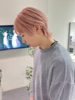 レフ(LEF)&nbsp;ミルキーピンク/ベージュ系/ダブルブリーチ/メンズカラー/暖色系