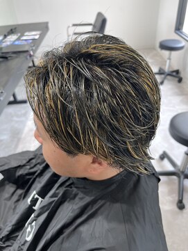 ジェントル(GENTLE) センターパート　メッシュ　ウルフ