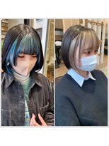 フリックヘアサロン 梅田茶屋町2号店(FLICK HAIR SALON)&nbsp;フェイスフレーミング/ダブルカラー/ブリーチ