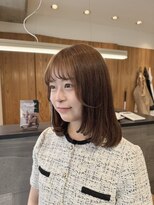 ニカイ(2F)&nbsp;レイヤーカット/透明感カラー/ことりベージュ