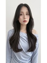 ボヌール 銀座並木通り店(Bonheur)&nbsp;【stylist田中】韓国風くびれヘア×透明感たっぷり暗髪カラー