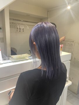 ネオリーブカフ 鶴ヶ峰店(Neolive caff) ホワイトラベンダー　ハイトーン　ダブルカラー