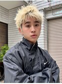 スパイキーショート/ダブルカラー/メンズカット/メンズ