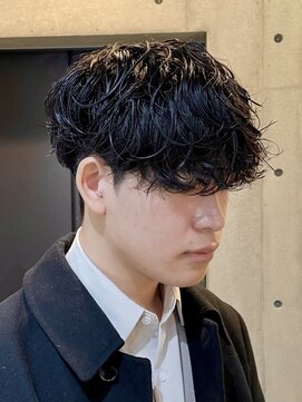 ブルニール 心斎橋(BLEUNIR) シャドウパーマ　韓国メンズ　シースルーマッシュ