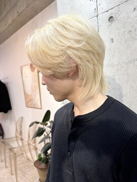 ブロンドカラー/抜きっぱなしブロンド/メンズカット/ブリーチ