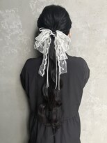 kotona【コトナ】&nbsp;ポニーテール三つ編みヘアセット結婚式ヘアセットリボンアレンジ