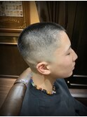 坊主スキンフェード　新潟床屋　メンズカット　バーバー　新潟市