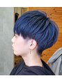アグ ヘアー セレナ 西福原店(Agu hair serena)&nbsp;ダブルカラーインディゴブルーマッシュ☆