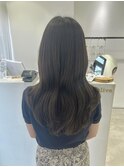 大人ガーリーダークアッシュ似合わせカットミディアムレイヤー