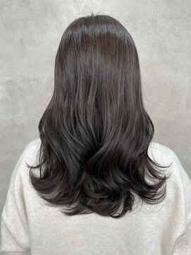 ルノン(LUNON) 黒髪クラゲヘアーオリーブグレー小顔ココアベージュ