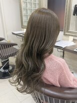ヘアーアンドメイク シークタチカワ 立川店(Hair&Make Seek)&nbsp;【古澤】ブリーチなしダブルカラー オリーブベージュ×レイヤー