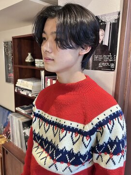 エンベロープス 中目黒(Envelopes) 透けグレージュ×センターパート