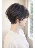 くびれ丸みショート｜乾かすだけでまとまる小顔ヘア