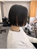 クールショートイメチェンウェットウルフカットエアリーショート