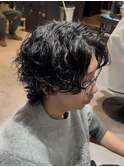 長め強めシャドウパーマ