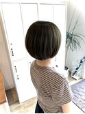 伸ばしかけショートボブ